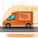 Food delivery service icon