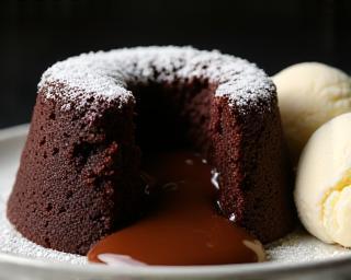 Molten Chocolate Lava Cake dessert