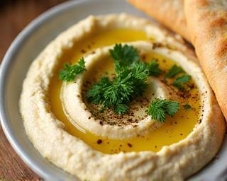 Hummus Beiruti appetizer